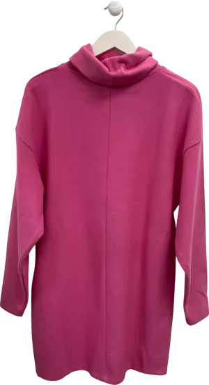 ASOS Pink Front Seam Knitted Roll Neck Dress UK 10