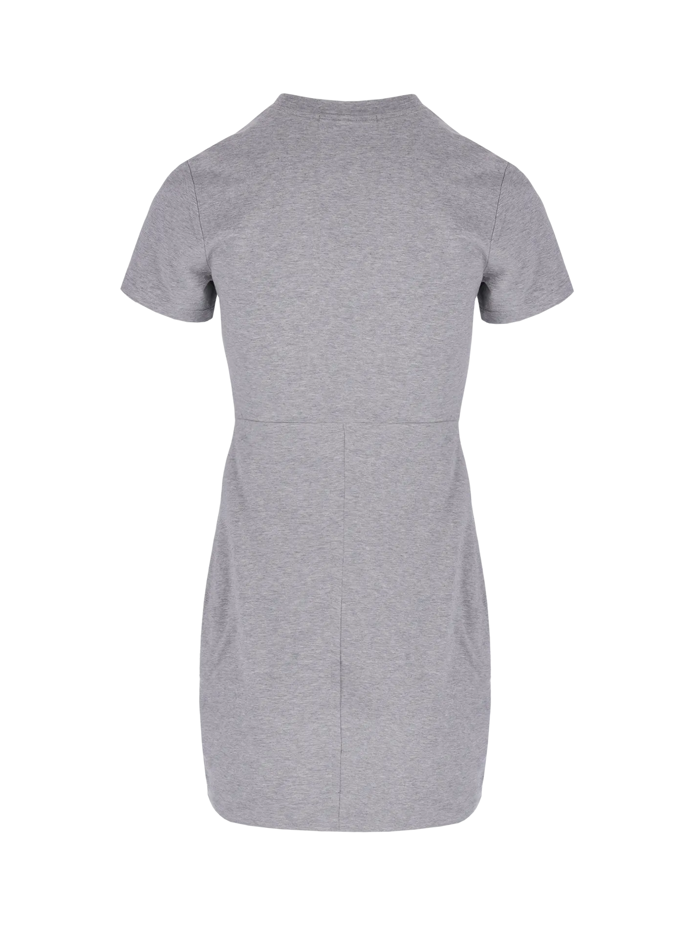 cutout-detail knitted knee-length dress