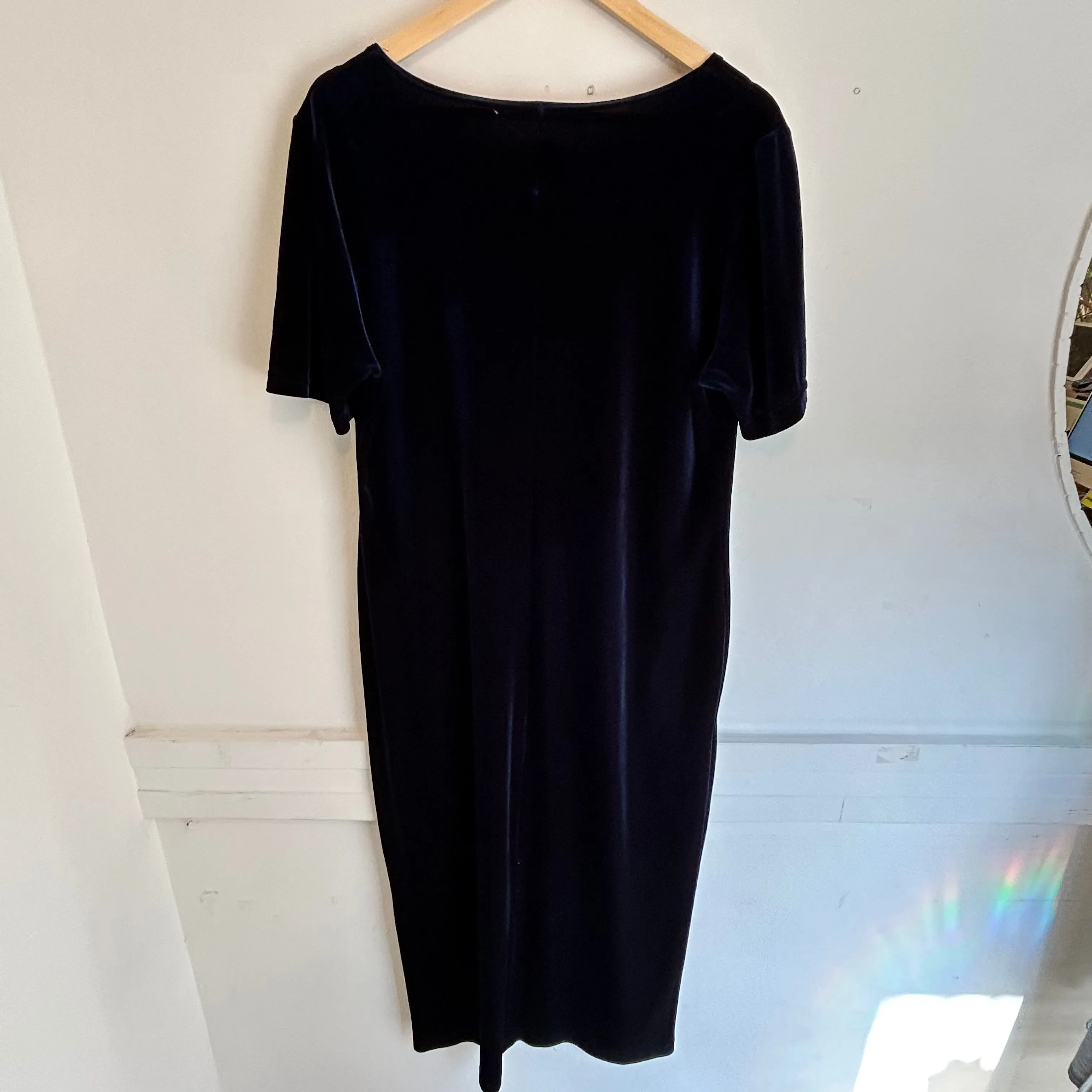Midnight Velvet Beaded Dress | L