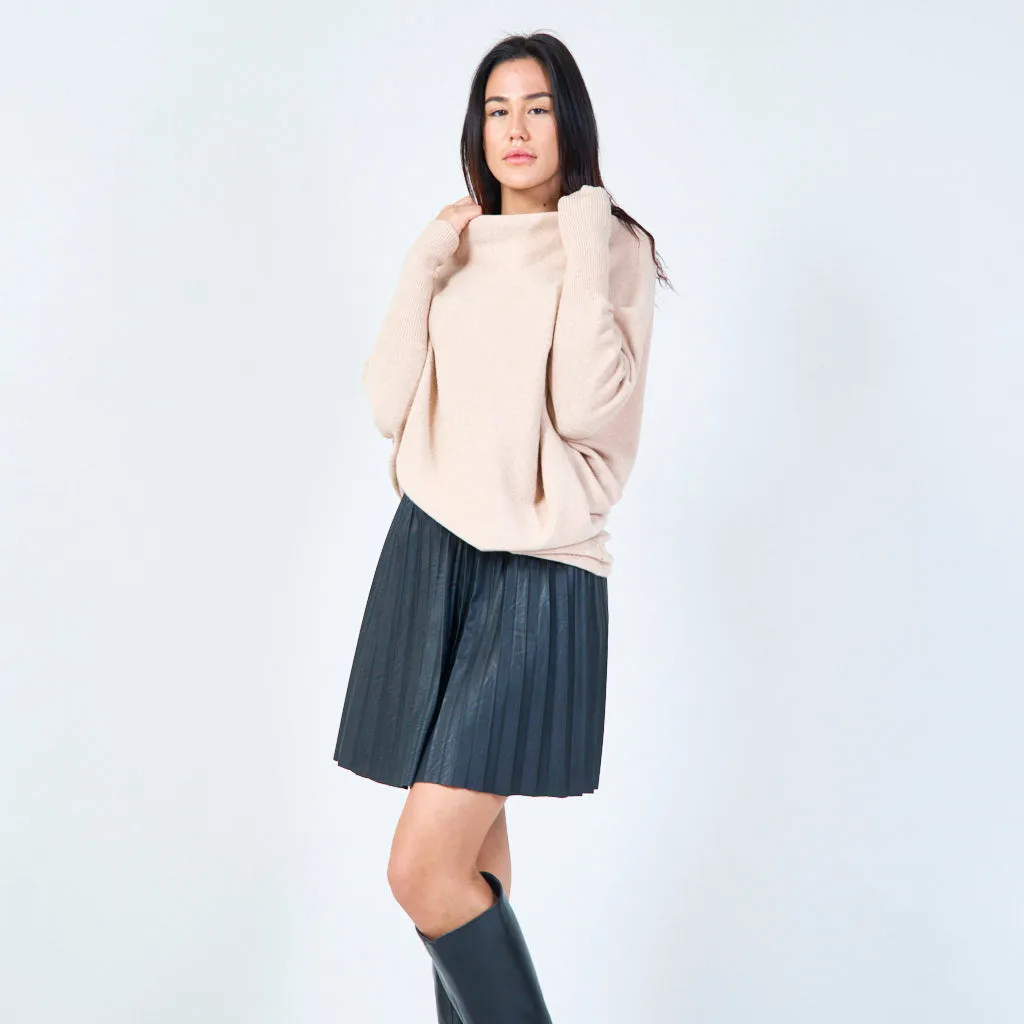 Oversized flowy knit sweater wholesale
