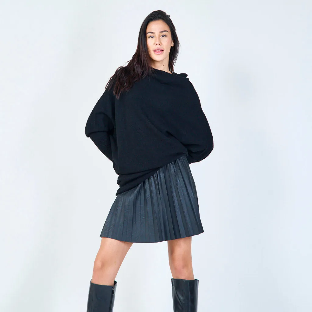 Oversized flowy knit sweater wholesale