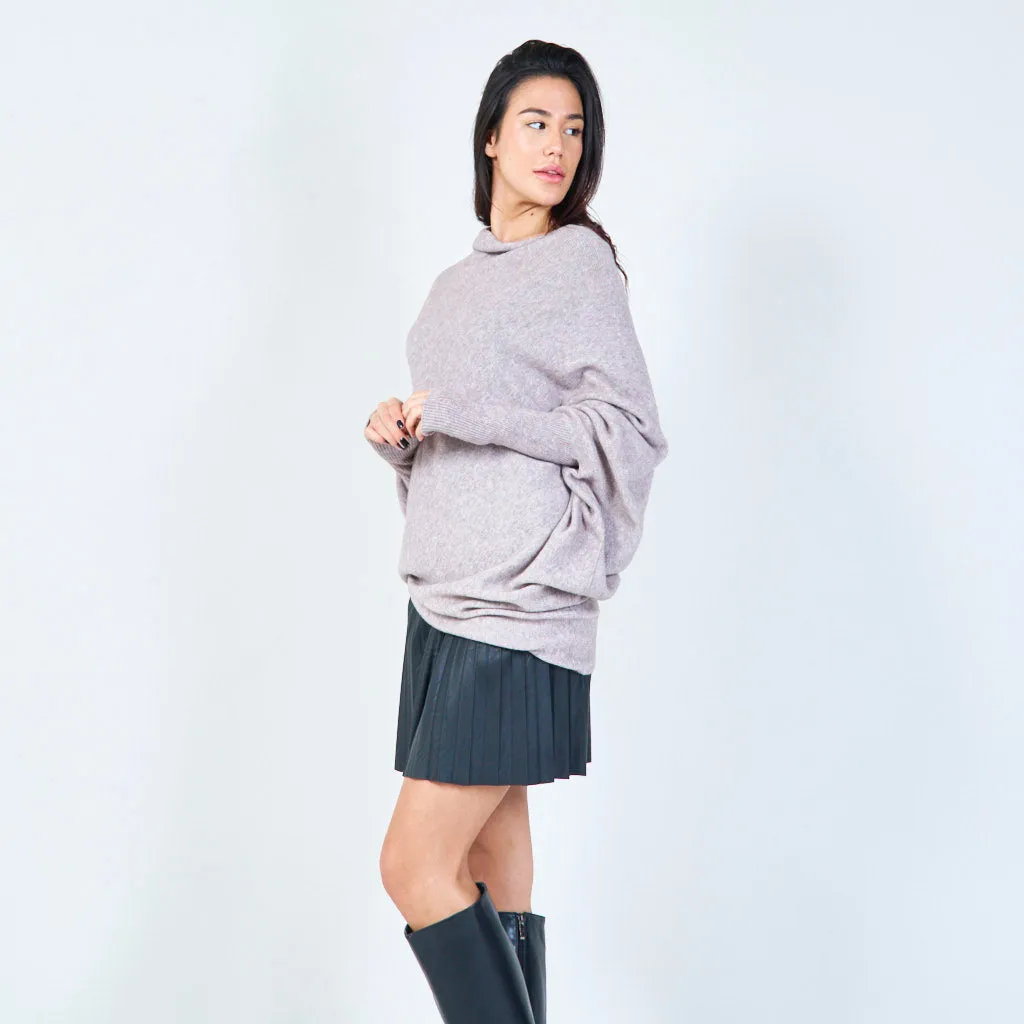 Oversized flowy knit sweater wholesale