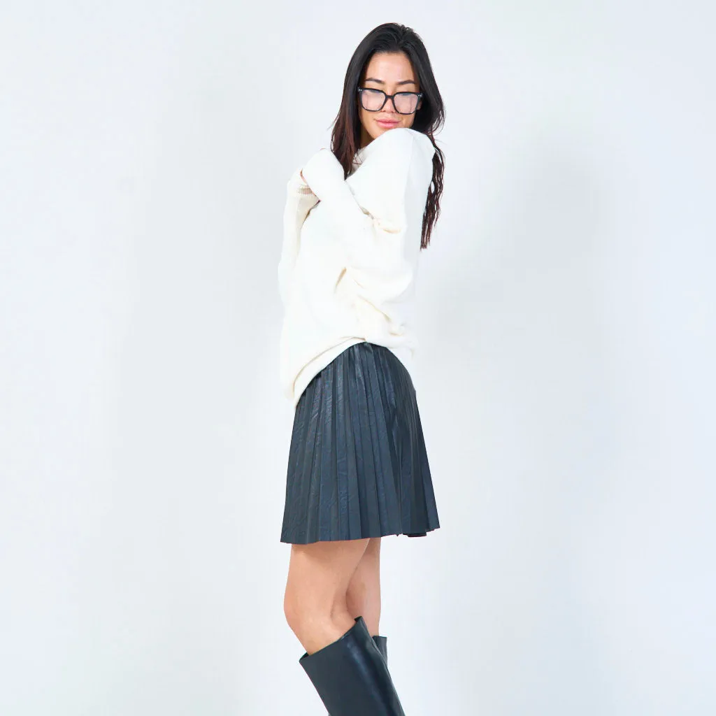 Oversized flowy knit sweater wholesale
