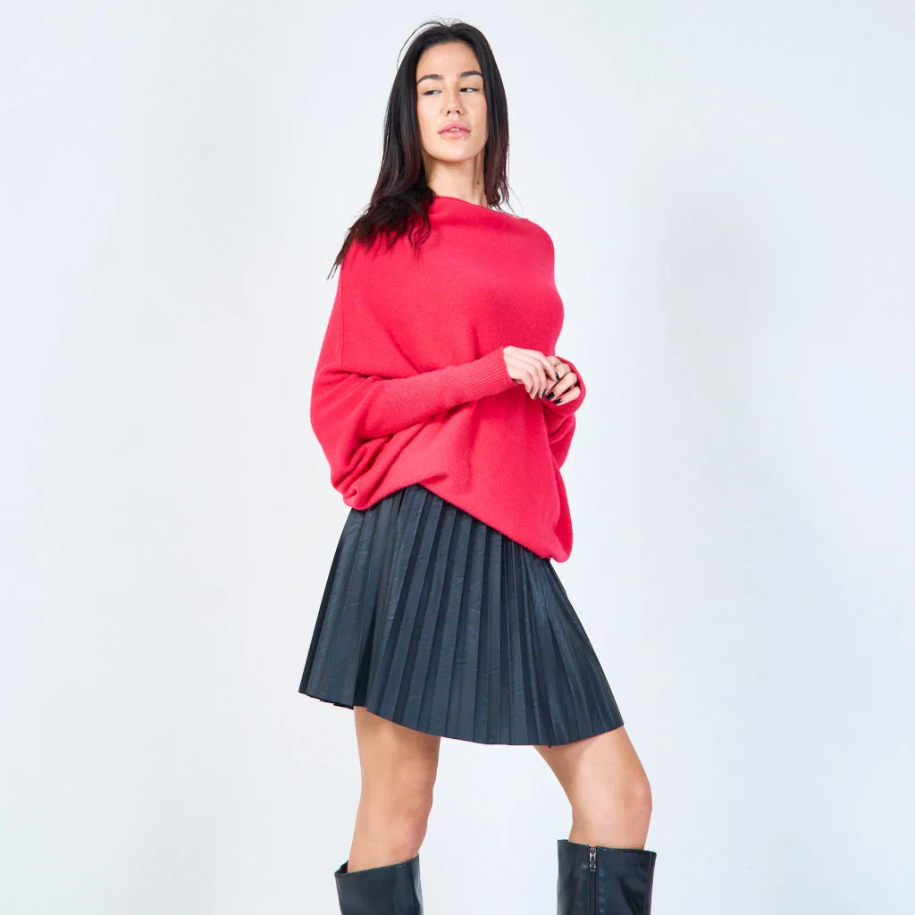 Oversized flowy knit sweater wholesale
