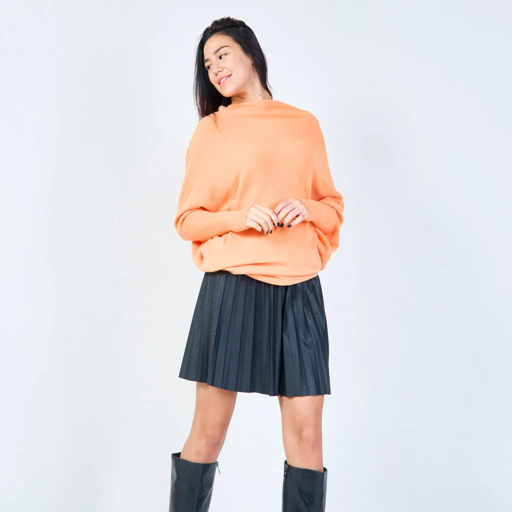 Oversized flowy knit sweater wholesale