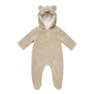 Quincy Mae Bear Jumpsuit - Sand