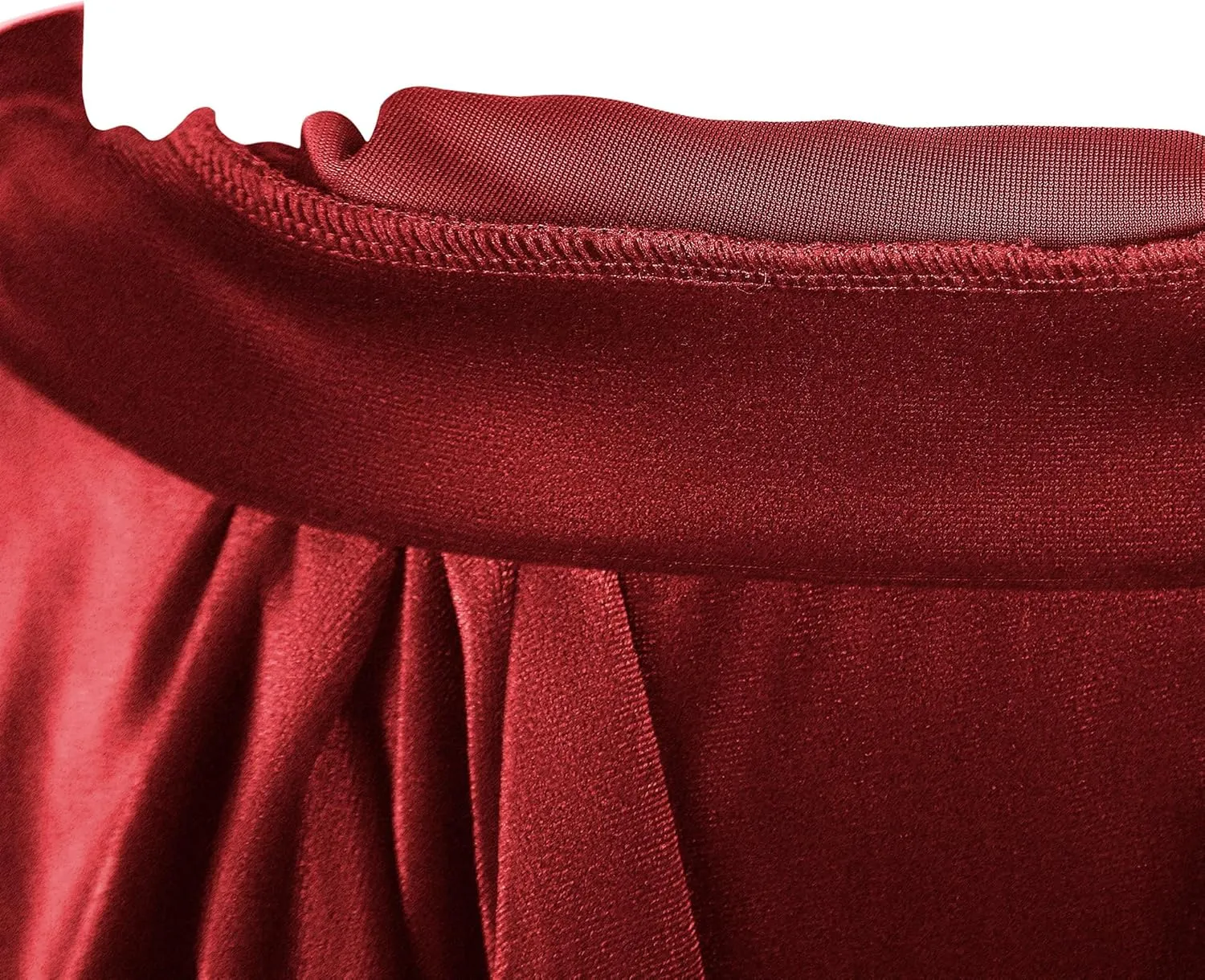 Urban CoCo Women's Vintage Velvet Stretchy Mini Flared Skater Skirt