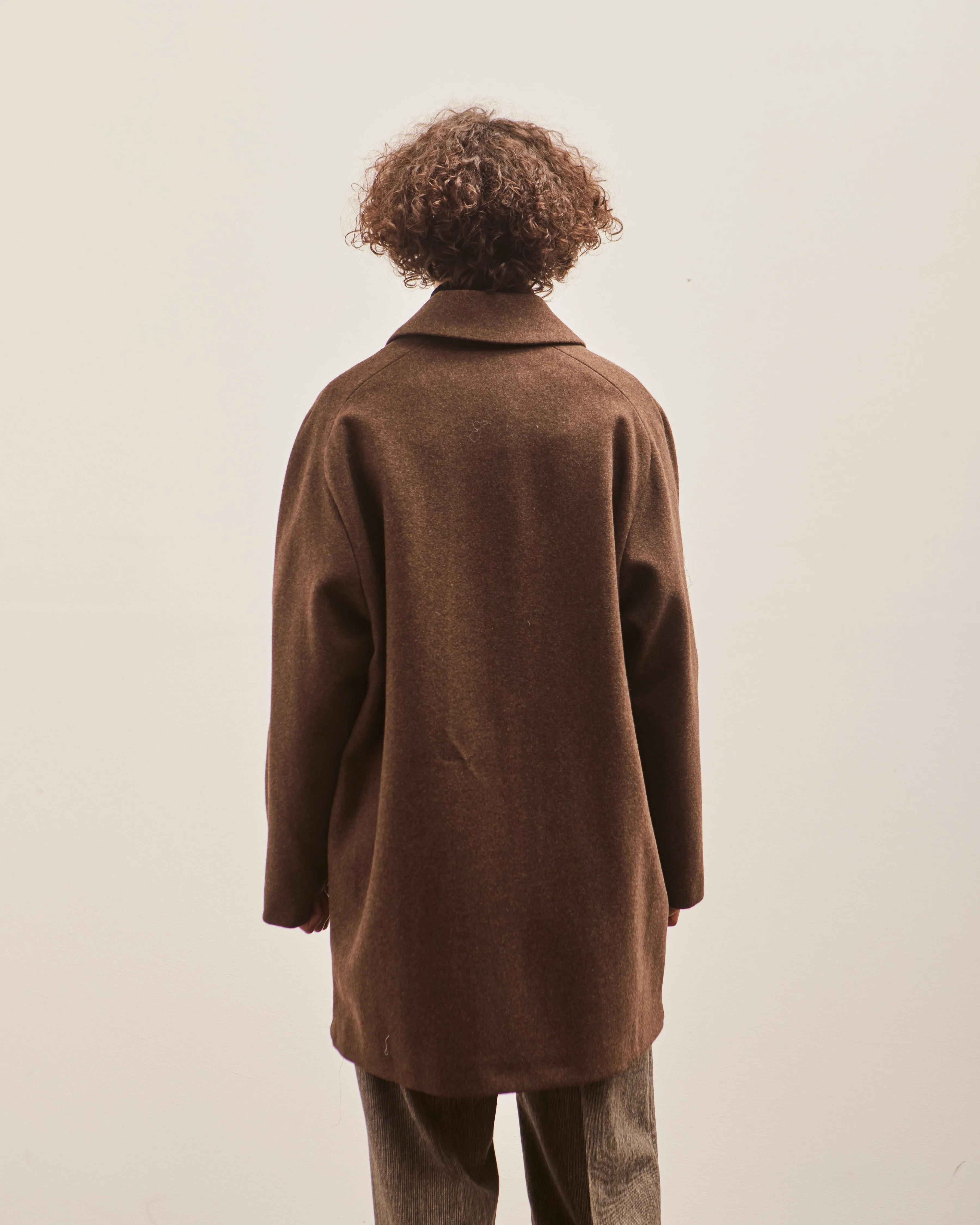 YMC Eno Wool Coat, Brown